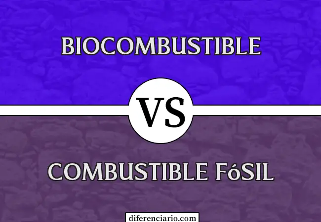 Diferencia entre biocombustible y combustible fósil
