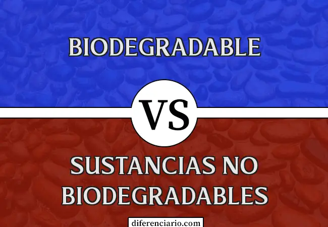 Diferencia entre sustancias biodegradables y no biodegradables