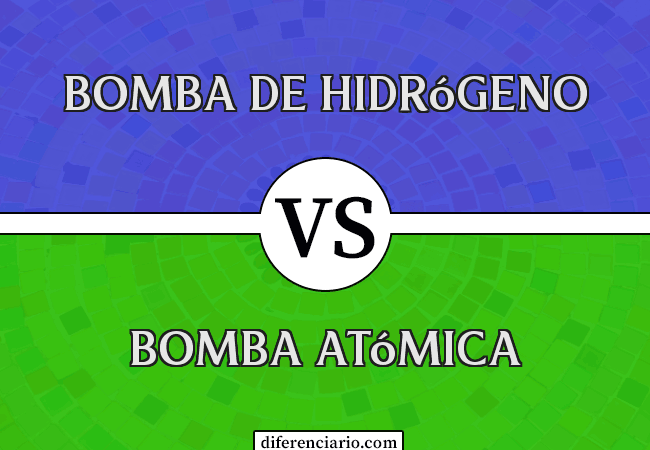 Diferencia entre bomba de hidrógeno y bomba atómica