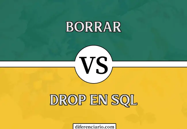Diferencia entre DELETE y DROP en SQL