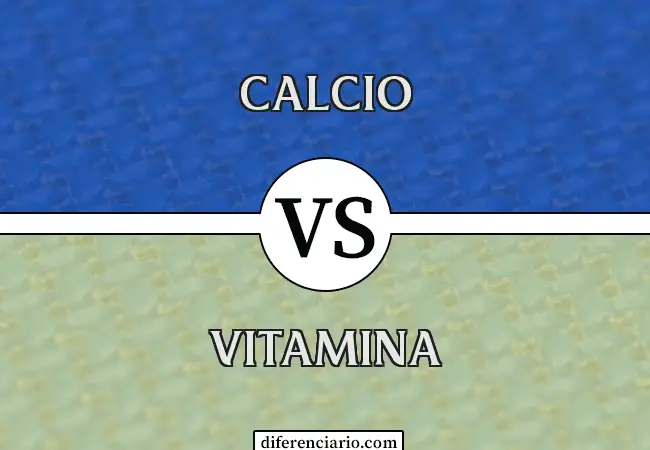 Diferencia entre Calcio y Vitamina