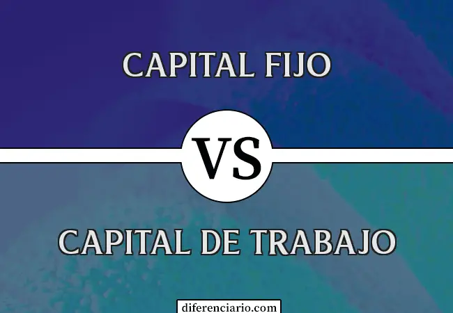 Diferencia entre Capital Fijo y Capital de Trabajo