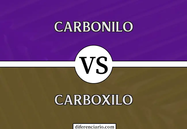 Diferencia entre Carbonilo y Carboxilo