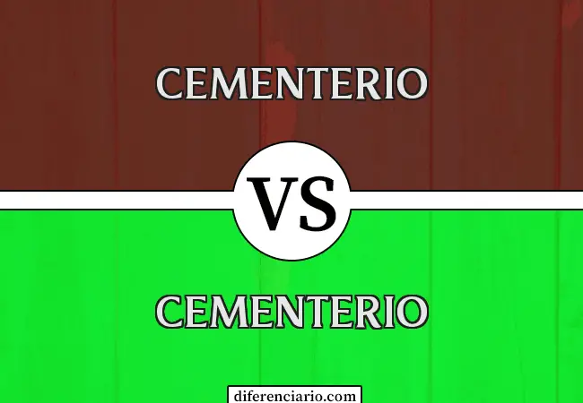 Diferencia entre cementerio y cementerios