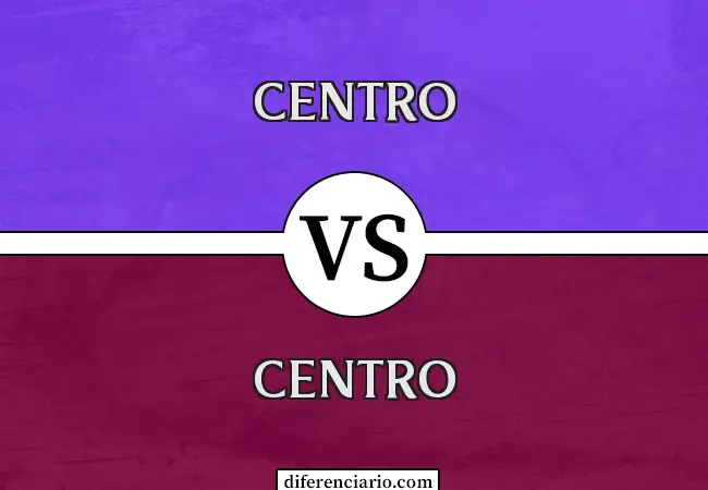 Diferencia entre Centro y Central