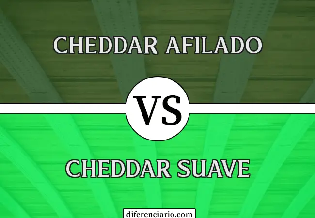 Diferencia entre Cheddar afilado y Cheddar suave
