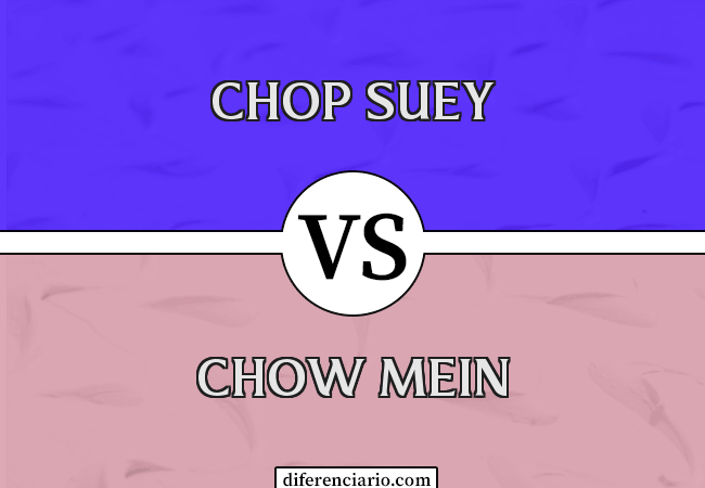 Diferencia entre Chop Suey y Chow Mein