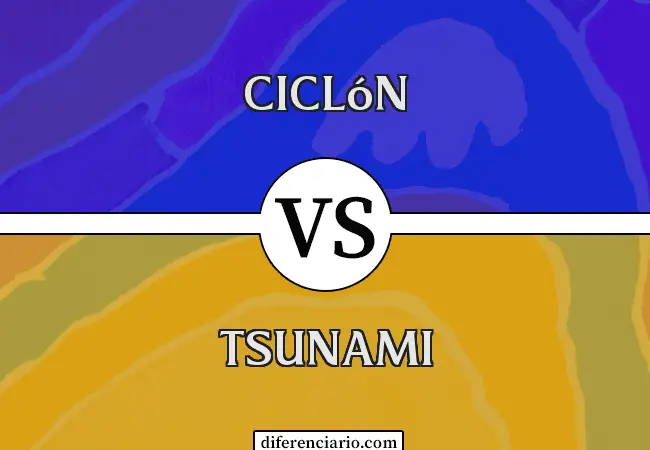 Diferencia entre ciclón y tsunami