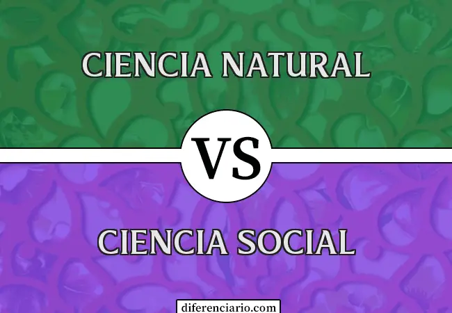 Diferencia entre Ciencia Natural y Ciencia Social