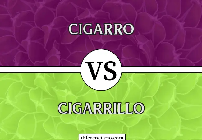 Diferencia entre cigarro y cigarrillo