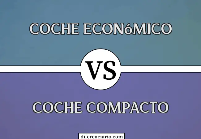 Diferencia entre coche económico y coche compacto