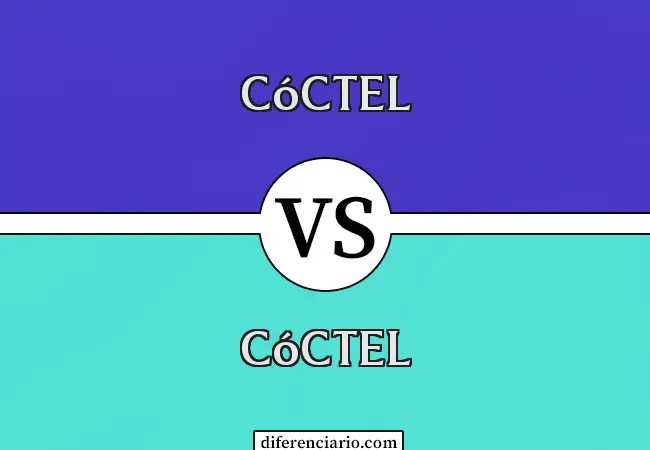 Diferencia entre cóctel y cóctel