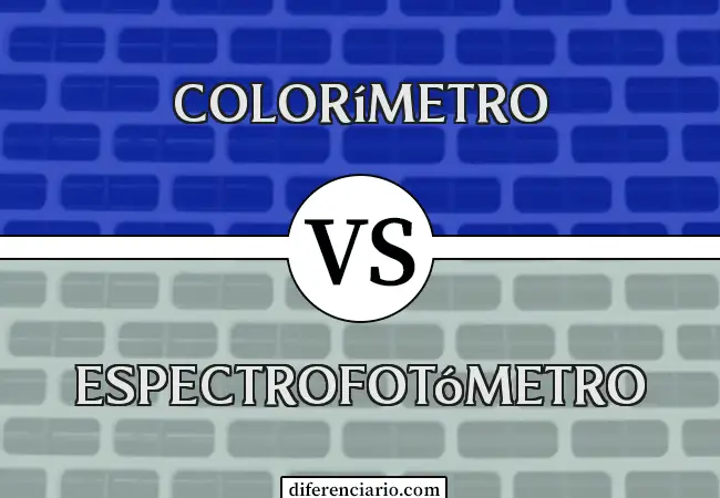 Diferencia entre colorímetro y espectrofotómetro