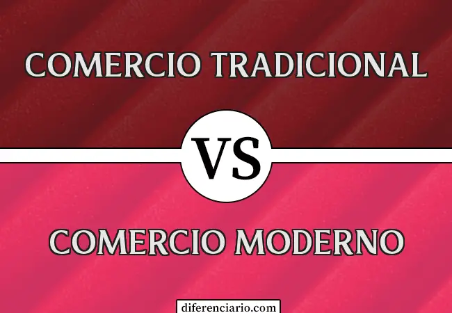 Diferencia entre comercio tradicional y comercio moderno