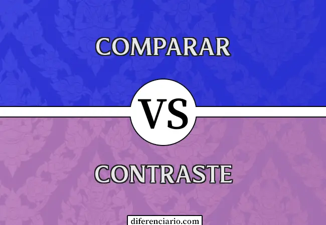 Diferencia entre comparar y contrastar