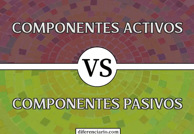 Diferencia entre Componentes Activos y Componentes Pasivos