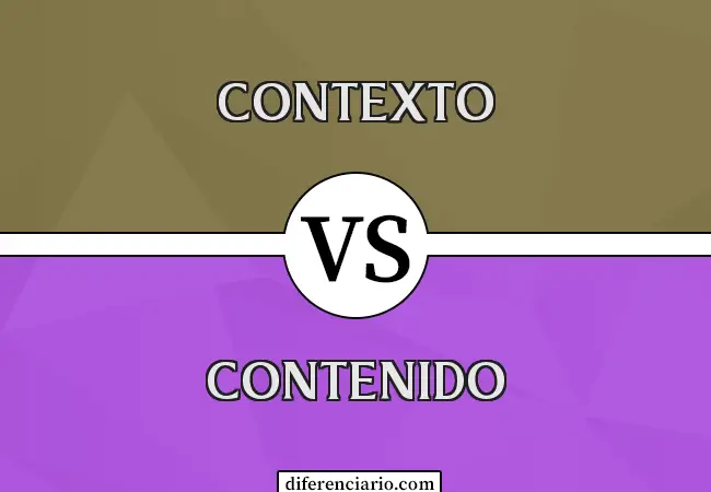 Diferencia entre Contexto y Contenido