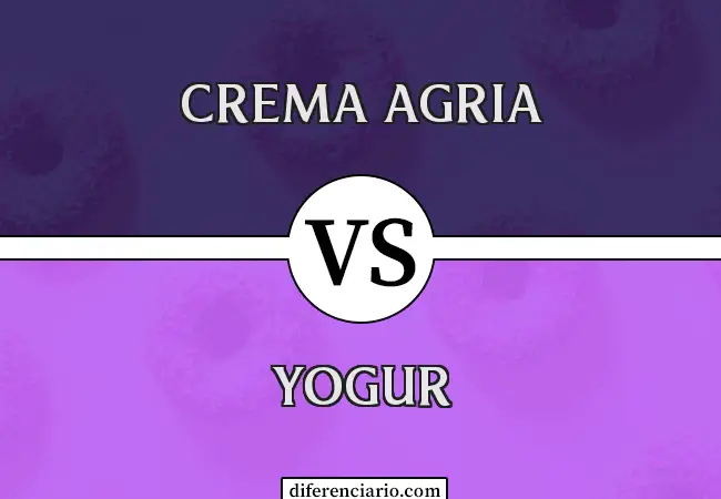 Diferencia entre crema agria y yogur
