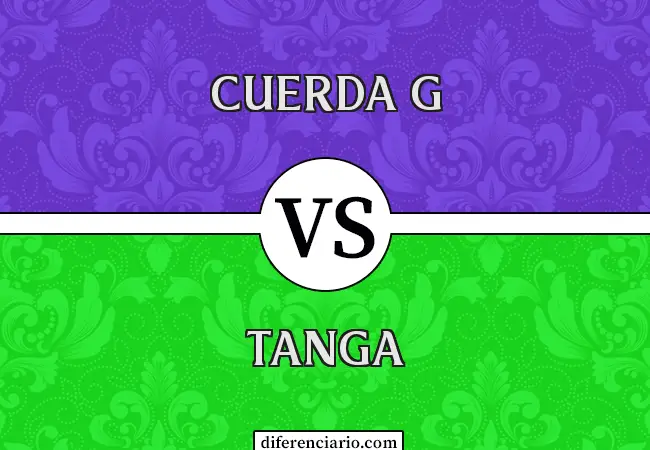 Diferencia entre hilo G y tanga