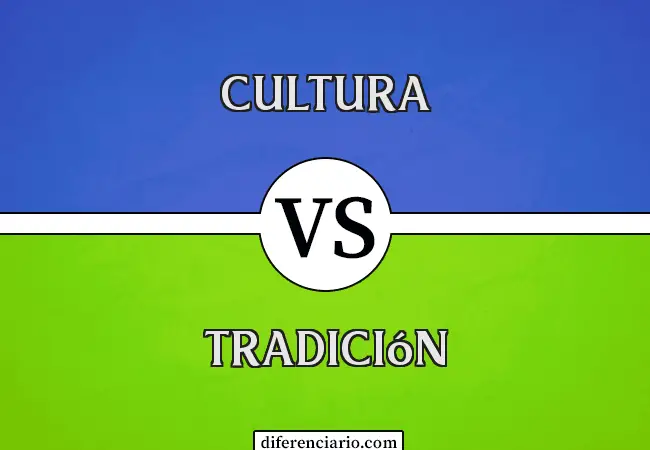 Diferencia entre cultura y tradición