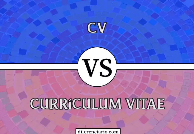 Diferencia entre CV y currículum vitae