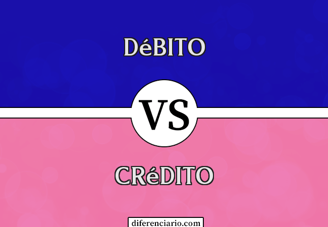Diferencia entre débito y crédito