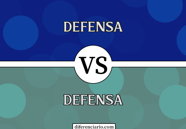 Diferencia entre Defensa y Defensa