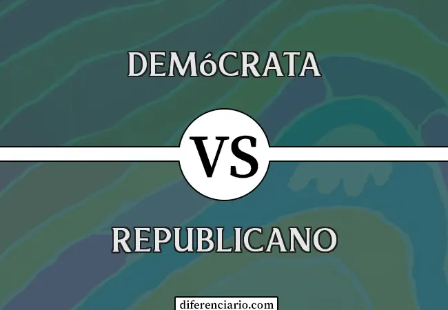 Diferencia entre demócrata y republicano