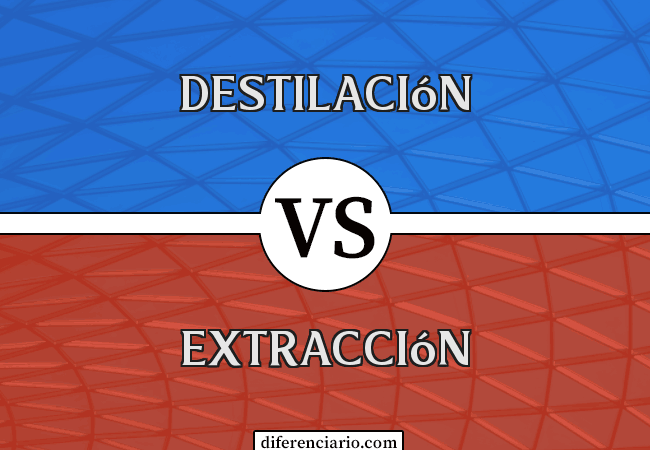 Diferencia entre destilación y extracción