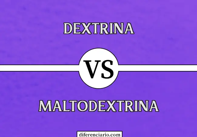 Diferencia entre dextrina y maltodextrina