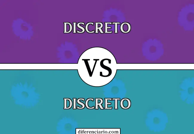Diferencia entre Discreto y Discreto