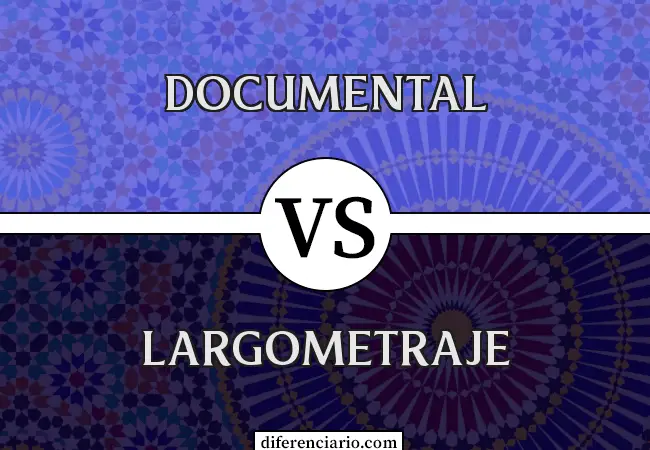 Diferencia entre documental y largometraje