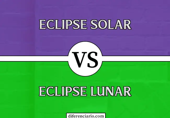 Diferencia entre Eclipse Solar y Eclipse Lunar
