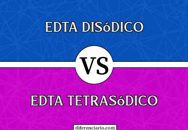 Diferencia entre EDTA disódico y EDTA tetrasódico