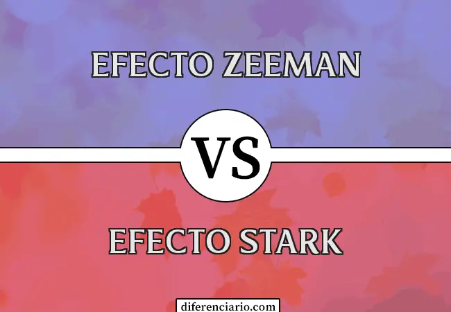 Diferencia entre el efecto Zeeman y el efecto Stark
