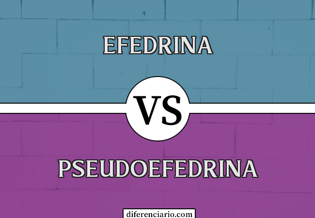 Diferencia entre efedrina y pseudoefedrina