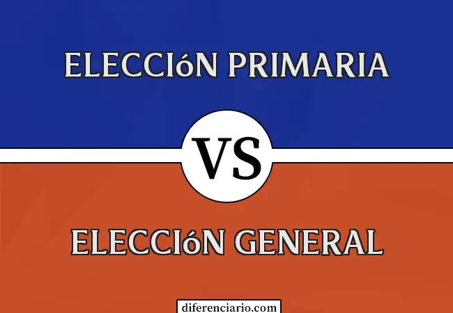 Diferencia entre elecciones primarias y elecciones generales