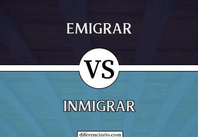 Diferencia entre Emigrar e Inmigrar