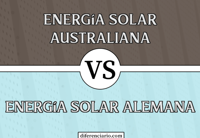 Diferencia entre energía solar australiana y energía solar alemana