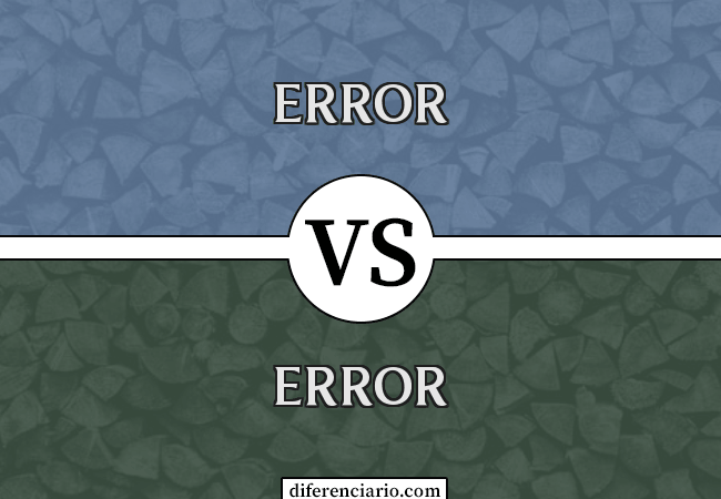 Diferencia entre error y equivocación