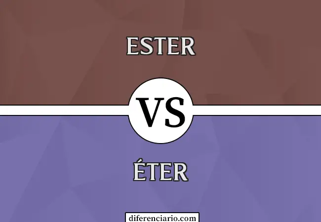 Diferencia entre éster y éter
