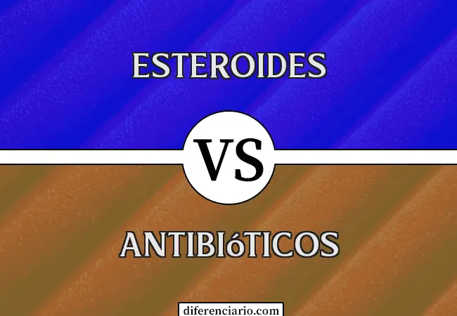 Diferencia entre esteroides y antibióticos