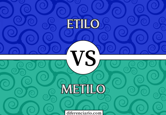 Diferencia entre etilo y metilo