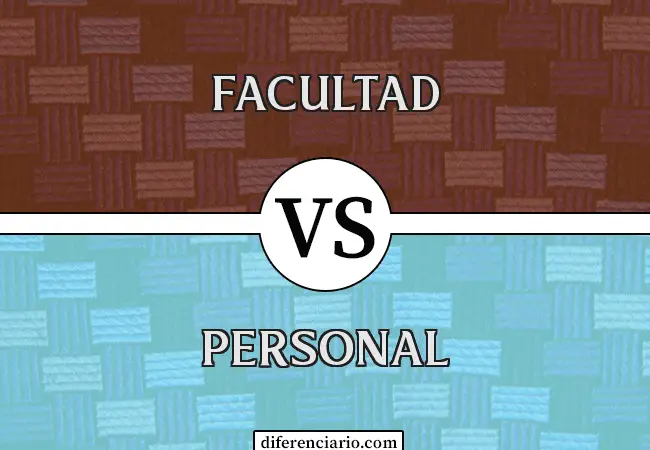 Diferencia entre Facultad y Personal