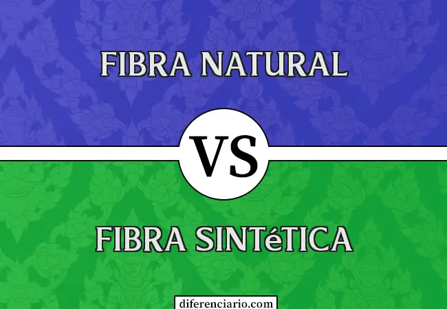 Diferencia entre fibra natural y fibra sintética
