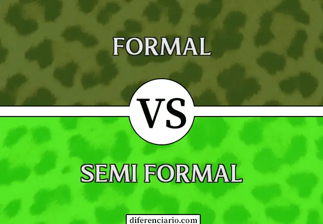 Diferencia entre formal y semiformal