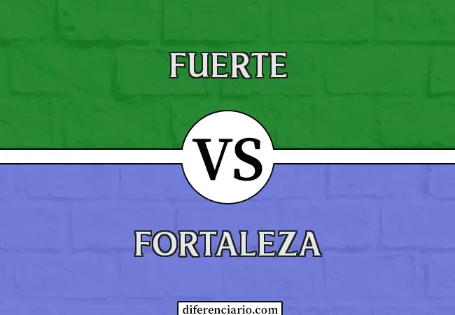 Diferencia entre Fuerte y Fortaleza