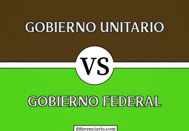 Diferencia entre Gobierno Unitario y Gobierno Federal