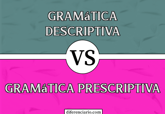 Diferencia entre gramática descriptiva y gramática prescriptiva