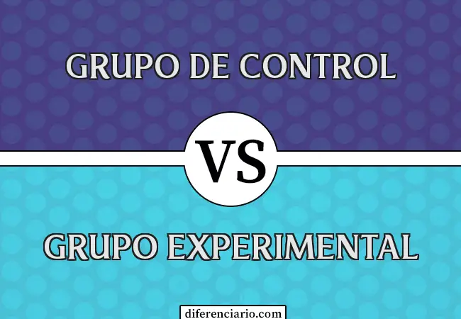 Diferencia entre grupo de control y grupo experimental